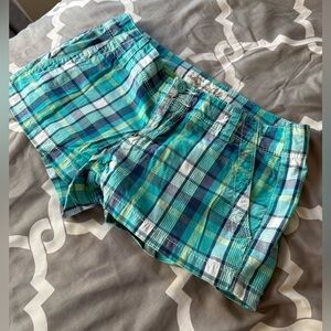 Aeropostale Blue Plaid Women Shorts